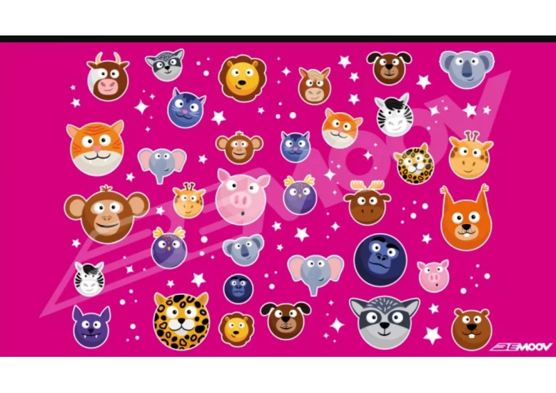 BEMOOVE Planche Stickers ANIMAUX 1 BEMOOVE Planche Stickers ANIMAUX